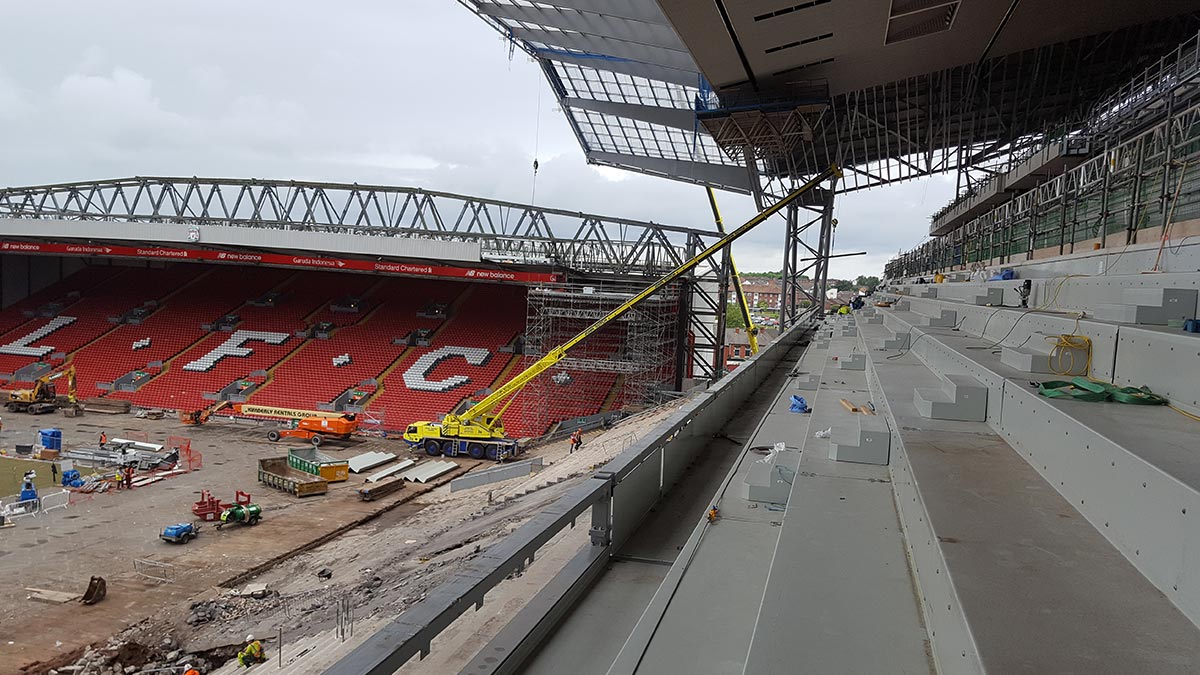 SPS terraces at Liverpool Football Club