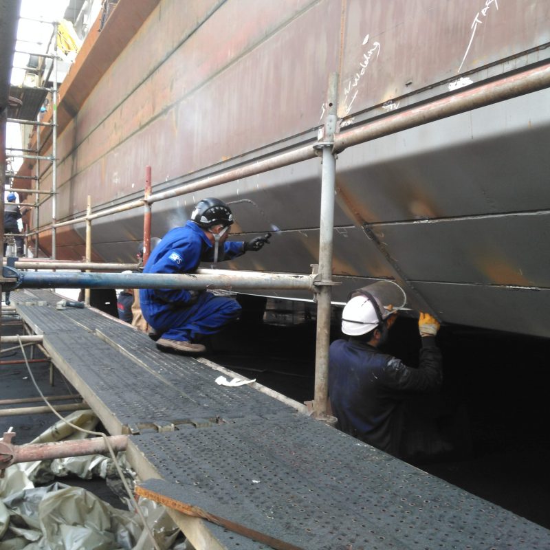 Pompei SPS ship repair technique