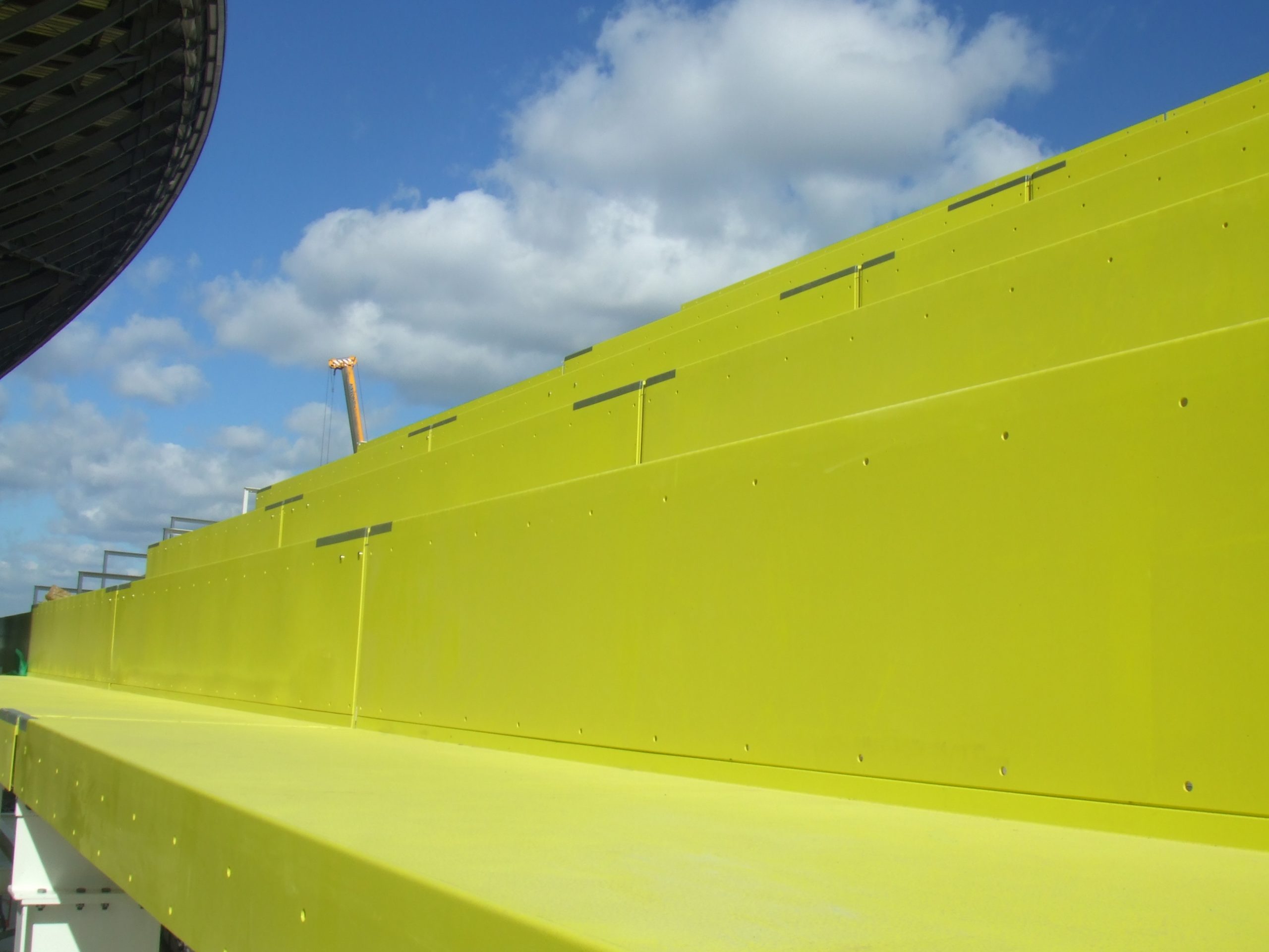 Custom yellow demountable SPS stadium seating for LONDON 2012
